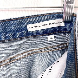2/$20 Aritzia Denim Forum Farrah High Rise Wide Leg 28 (cut)